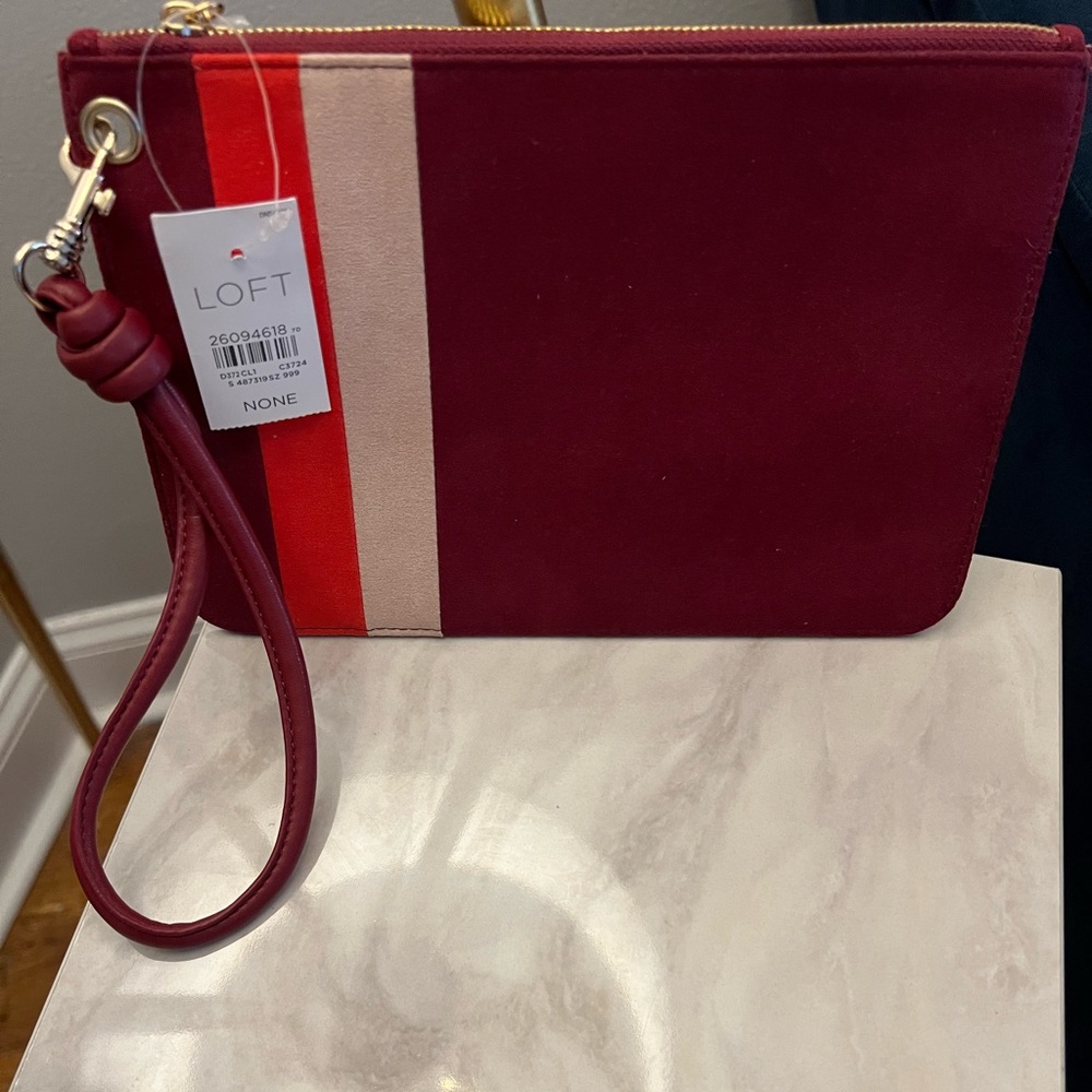 Color block Wristlet